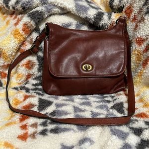 Margot Brown Leather Crossbody Bag